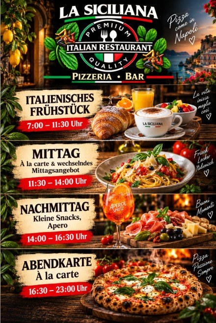 Öffnungszeiten La Siciliana